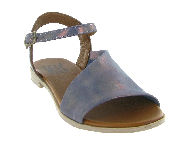 sandales et nu pieds - Casual - femme - Cuir laminé - Bleu Marine - Bueno5895606_3