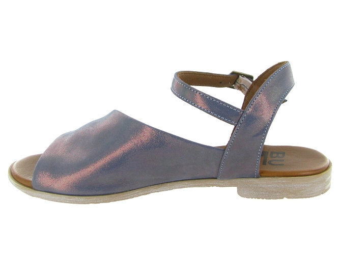 sandales et nu pieds - Casual - femme - Cuir laminé - Bleu Marine - Bueno5895606_4