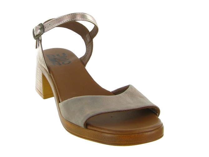 sandales et nu pieds - Casual - femme - Cuir laminé - Kaki - Bueno5895901_3