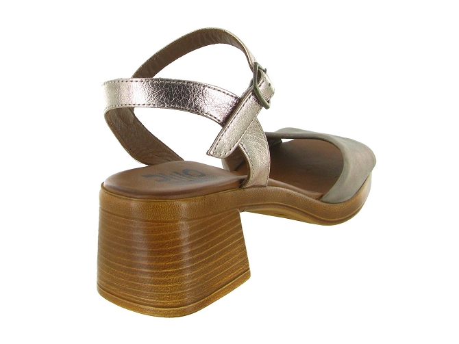 sandales et nu pieds - Casual - femme - Cuir laminé - Kaki - Bueno5895901_5