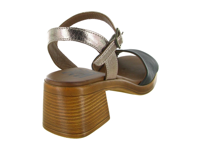 sandales et nu pieds - Casual - femme - Cuir laminé - Noir - Bueno5895902_5