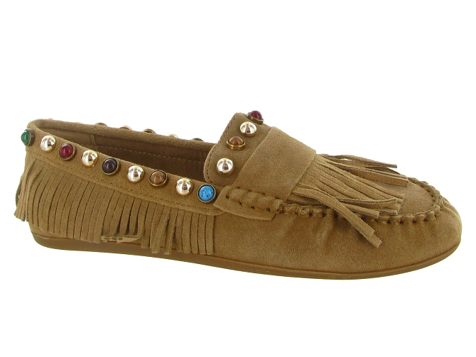 mocassins - Elégant - femme - Nubuck - Beige - Inuovo