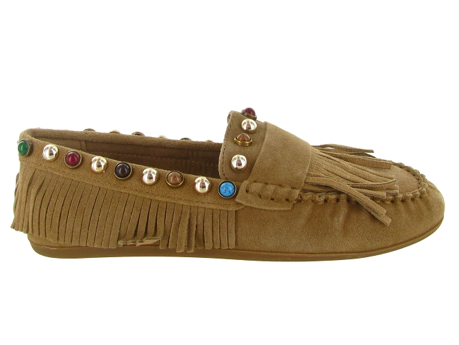 mocassins - Elégant - femme - Nubuck - Beige - Inuovo5896202_2