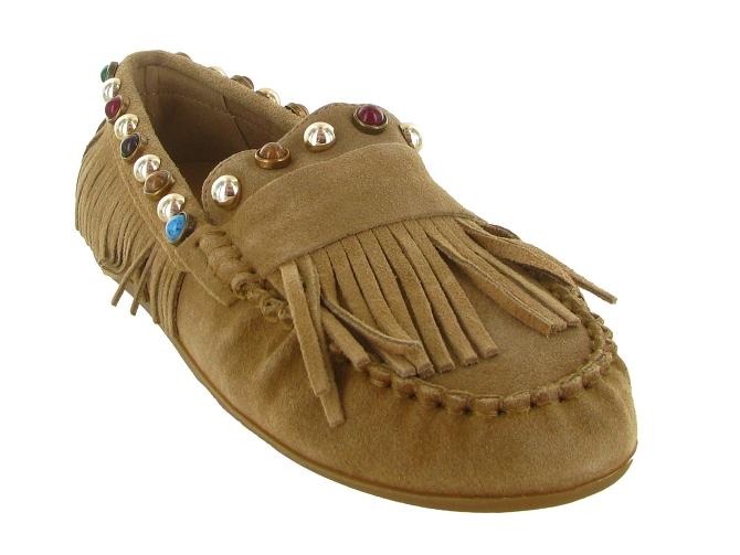 mocassins - Elégant - femme - Nubuck - Beige - Inuovo5896202_3