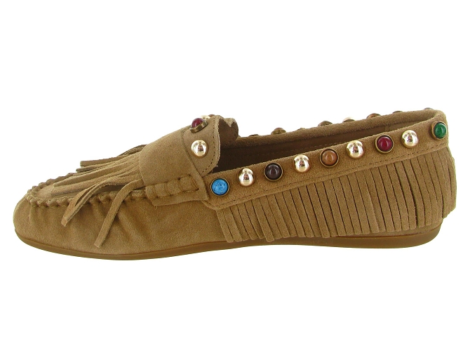 mocassins - Elégant - femme - Nubuck - Beige - Inuovo5896202_4
