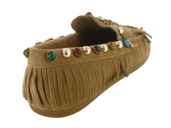mocassins - Elégant - femme - Nubuck - Beige - Inuovo5896202_5