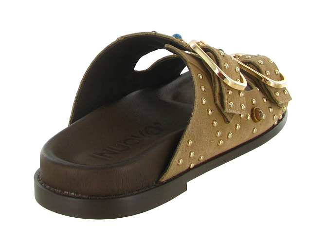 sandales et nu pieds - Mule Sabot - femme - Nubuck - Beige - Inuovo5896301_5