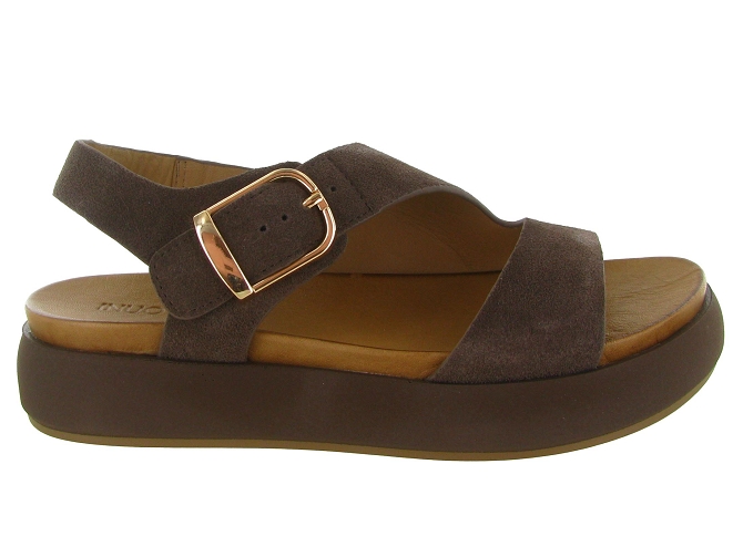 sandales et nu pieds - Confort - femme - Nubuck - Marron - Inuovo5896501_2