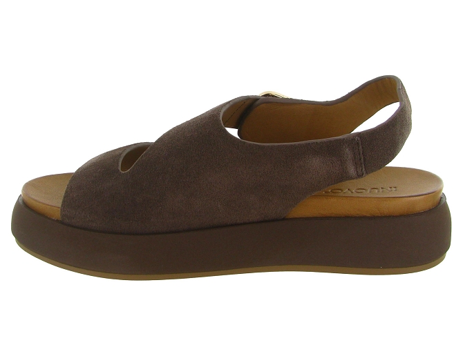 sandales et nu pieds - Confort - femme - Nubuck - Marron - Inuovo5896501_4