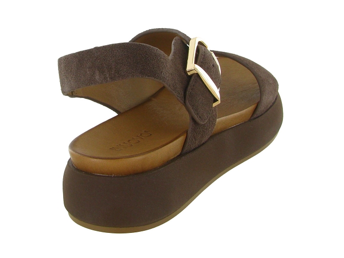 sandales et nu pieds - Confort - femme - Nubuck - Marron - Inuovo5896501_5