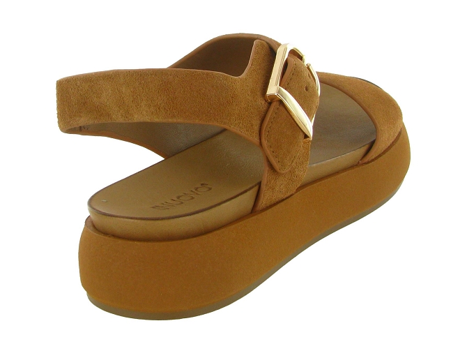 sandales et nu pieds - Confort - femme - Nubuck - Chestnut - Inuovo5896502_5
