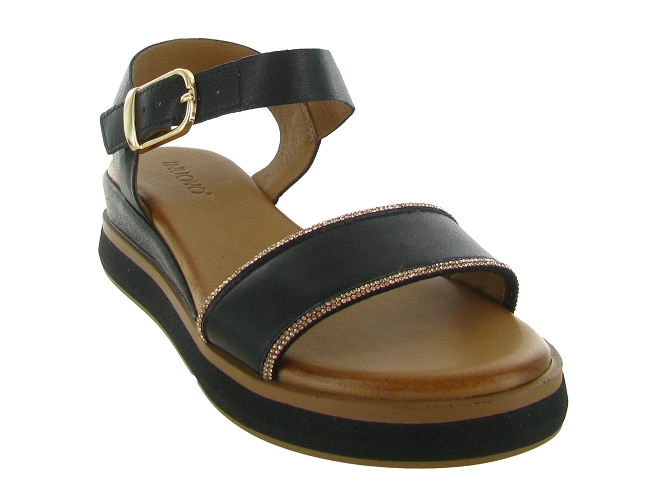 sandales et nu pieds - Confort - femme - Cuir - Noir - Inuovo5897001_3