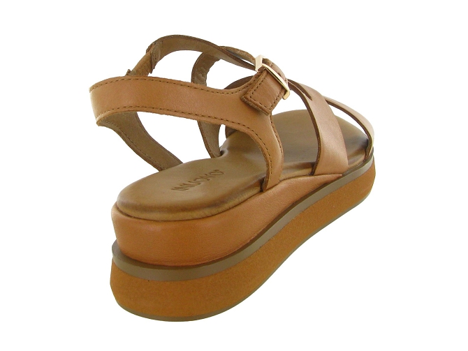 sandales et nu pieds - Confort - femme - Cuir - Chestnut - Inuovo5897201_5