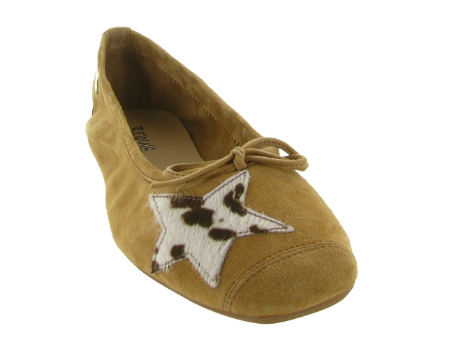 ballerines - Ballerine plate - femme - Nubuck - Chestnut - Reqins5897901_3