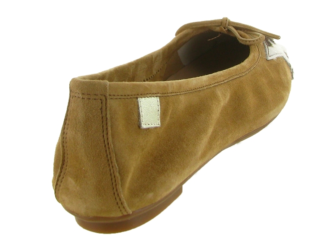 ballerines - Ballerine plate - femme - Nubuck - Chestnut - Reqins5897901_5