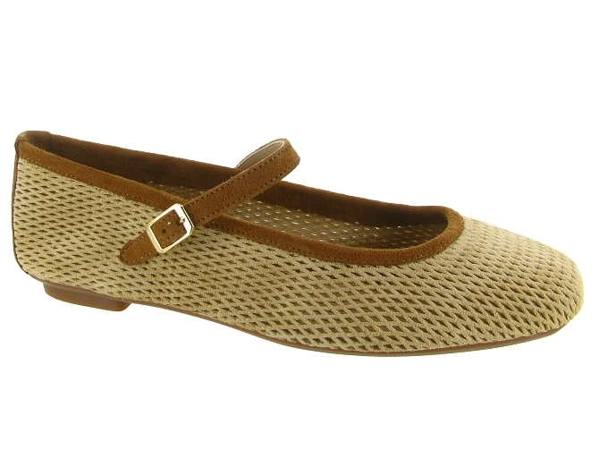 ballerines - Ballerine plate - femme - Cuir - Beige - Reqins