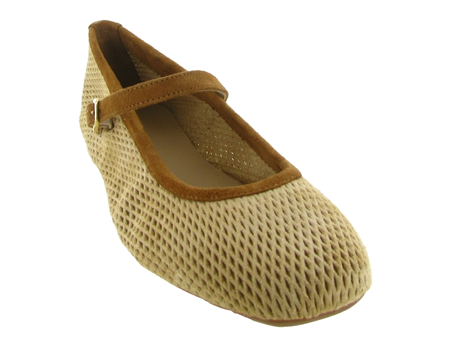 ballerines - Ballerine plate - femme - Cuir - Beige - Reqins5898001_3