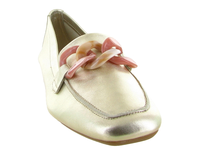 mocassins - Elégant - femme - Nubuck - Or - Reqins5898401_3