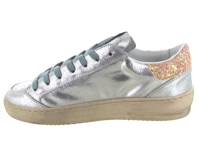 baskets et sneakers - Tendance - femme - Cuir - Argent - Ama brand5900501_4