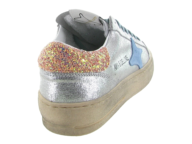 baskets et sneakers - Tendance - femme - Cuir - Argent - Ama brand5900501_5