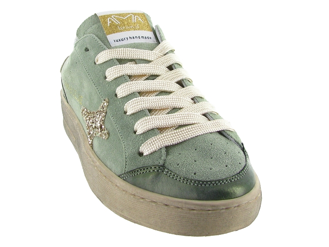 baskets et sneakers - Tendance - femme - Nubuck - Kaki - Ama brand5900601_3