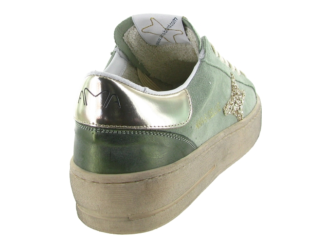 baskets et sneakers - Tendance - femme - Nubuck - Kaki - Ama brand5900601_5