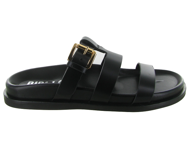 sandales et nu pieds - Mule Sabot - femme - Cuir - Noir - Bibi lou5901701_2