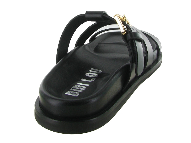 sandales et nu pieds - Mule Sabot - femme - Cuir - Noir - Bibi lou5901701_5