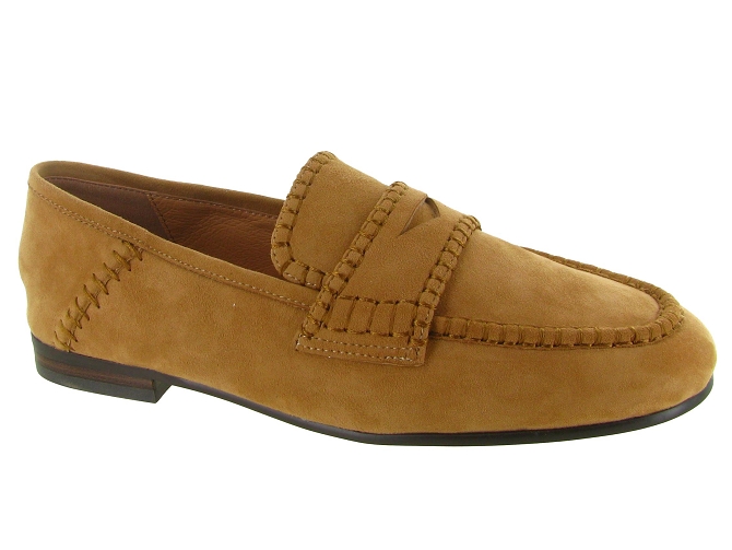 mocassins - Elégant - femme - Nubuck - Camel - Bibi lou