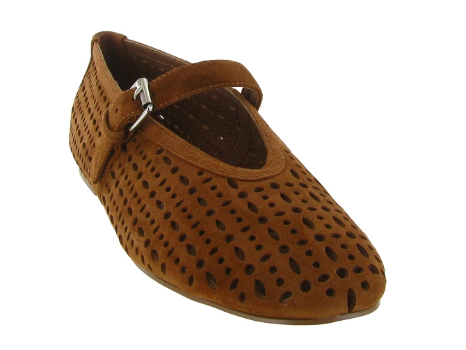 ballerines - Ballerine plate - femme - Nubuck - Marron - Bibi lou5902601_3