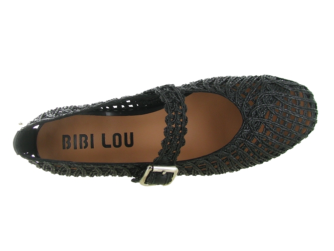 ballerines - Ballerine plate - femme - Raphia - Noir - Bibi lou5902802_4