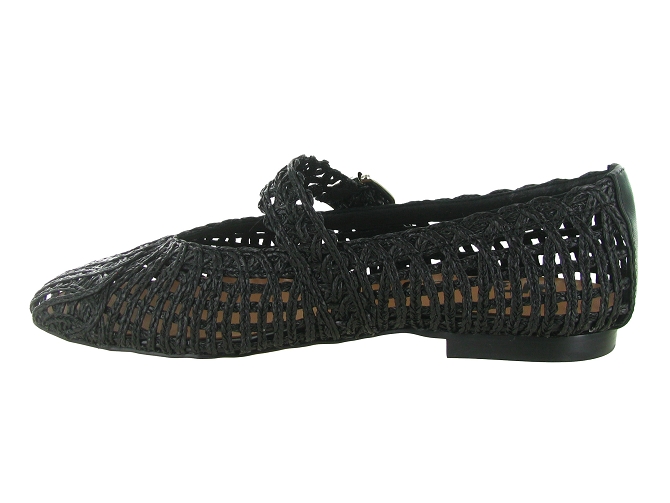ballerines - Ballerine plate - femme - Raphia - Noir - Bibi lou5902802_5