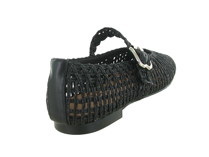 ballerines - Ballerine plate - femme - Raphia - Noir - Bibi lou5902802_6