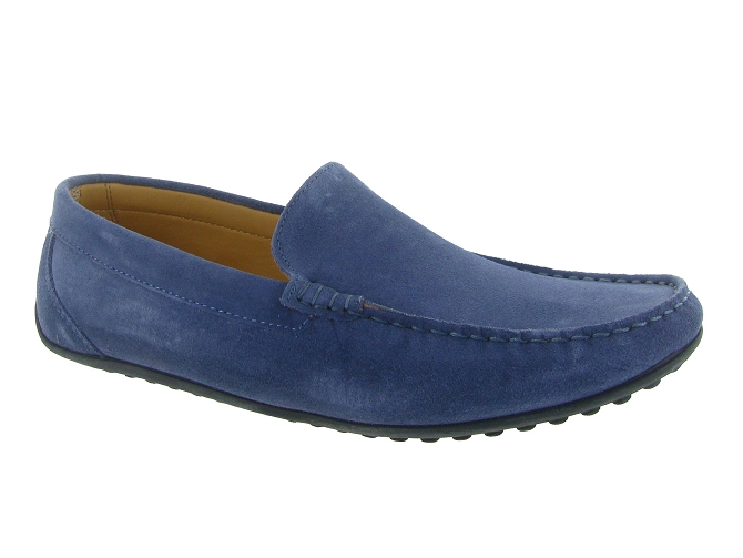 mocassins - Elégant - homme - Nubuck - Bleu - Al tei