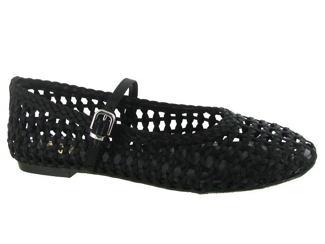 ballerines - Ballerine compensée - femme - Synthétique - Noir - La strada