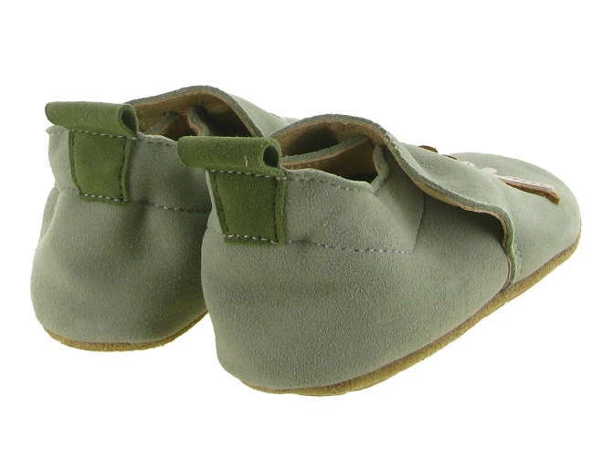 chaussons et pantoufles - Semelle souple - bebe garcon - Synthétique - Kaki - Bellamy5904101_5