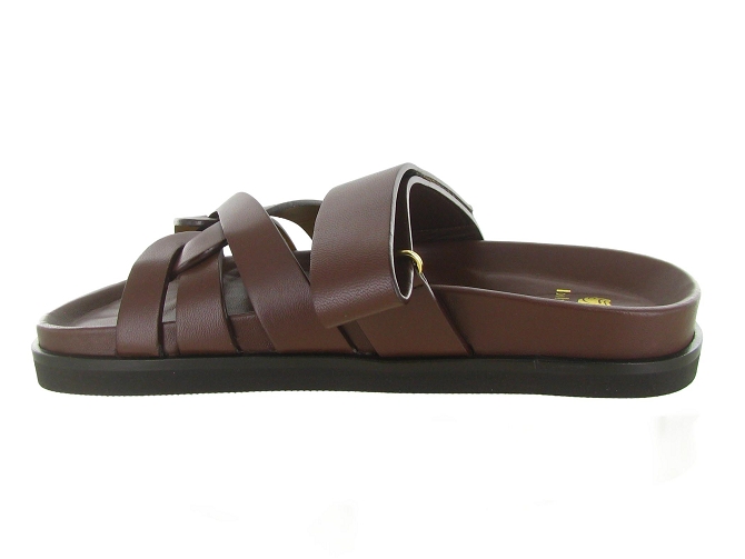 sandales et nu pieds - Mule Sabot - femme - Cuir - Marron - Bobbies5906401_4