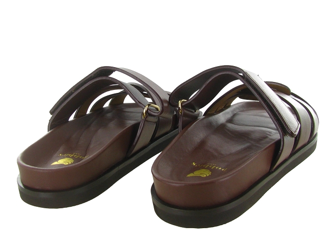 sandales et nu pieds - Mule Sabot - femme - Cuir - Marron - Bobbies5906401_5