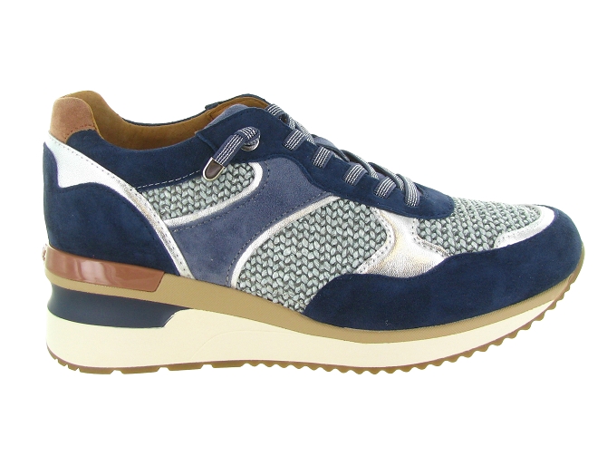 baskets et sneakers - Tendance - femme - Cuir - Bleu Marine - Mamzelle5907301_2