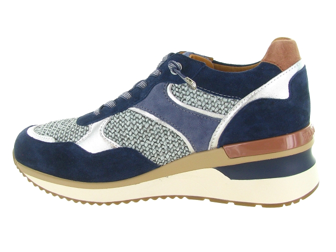 baskets et sneakers - Tendance - femme - Cuir - Bleu Marine - Mamzelle5907301_4