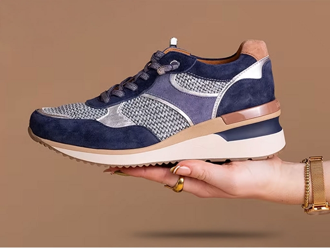 baskets et sneakers - Tendance - femme - Cuir - Bleu Marine - Mamzelle5907301_6