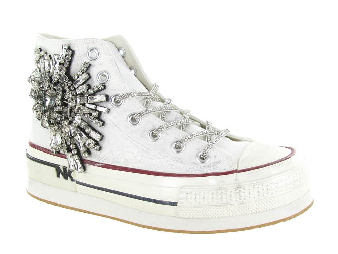 baskets et sneakers - Confort - femme - Toile  - Blanc - Nan ku