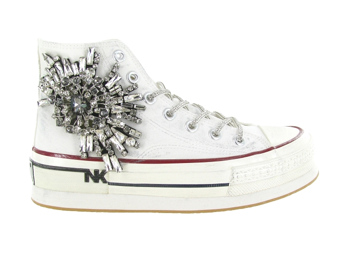 baskets et sneakers - Confort - femme - Toile  - Blanc - Nan ku5907502_2