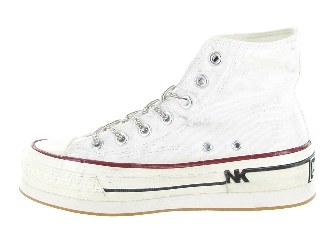 baskets et sneakers - Confort - femme - Toile  - Blanc - Nan ku5907502_4