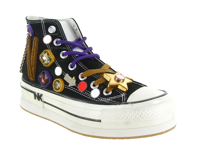 baskets et sneakers - Confort - femme - Toile  - Noir - Nan ku