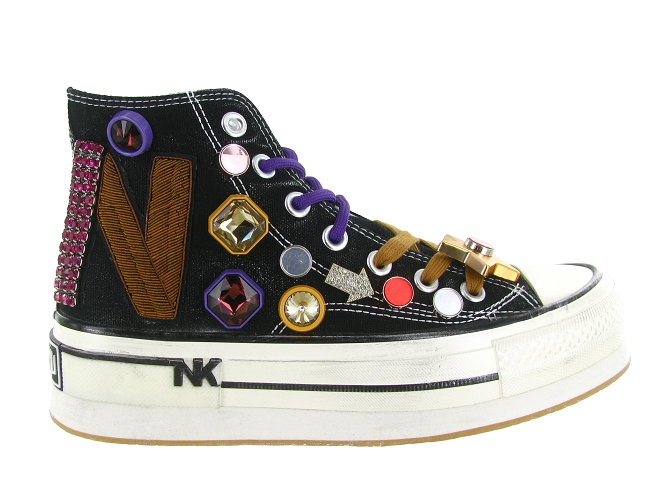 baskets et sneakers - Confort - femme - Toile  - Noir - Nan ku5907601_2