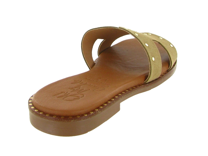 sandales et nu pieds - Mule Sabot - femme - Nubuck - Beige - Oh my sandals5908201_5