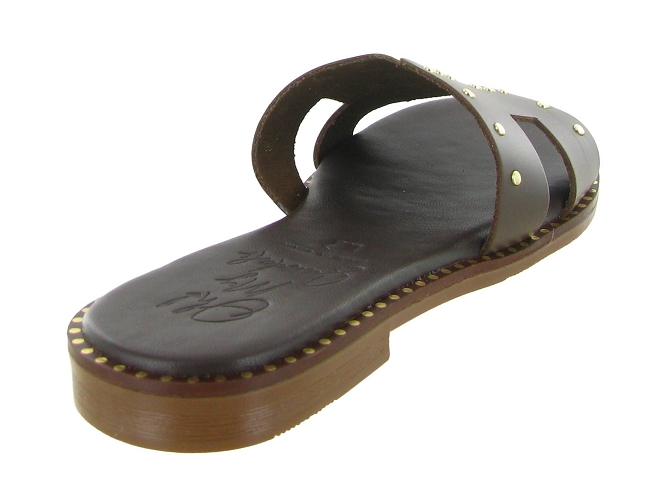 sandales et nu pieds - Mule Sabot - femme - Nubuck - Marron - Oh my sandals5908202_5
