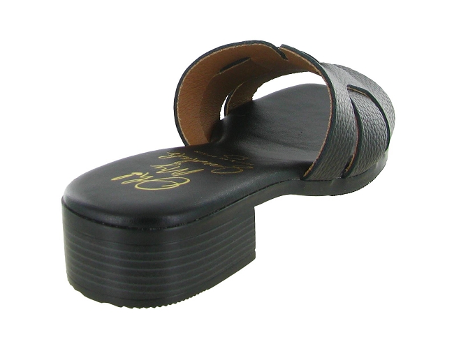 sandales et nu pieds - Mule Sabot - femme - Cuir - Noir - Oh my sandals5908301_5