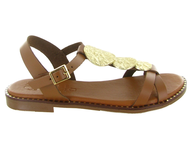 sandales et nu pieds - Confort - femme - Cuir - Marron - Oh my sandals5908502_2